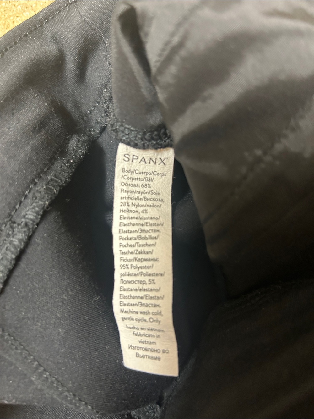 SPANX Black High-Rise Wide-Leg Trousers - Picture 5 of 6